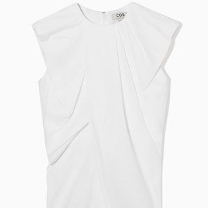 COS GATHERED DRAPED SLEEVELESS TOP M